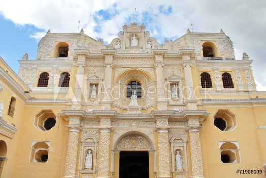 Picture of Antigua Guatemala La Merced Church built in 1767